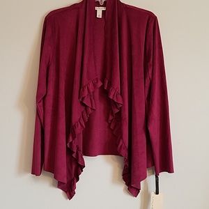 Burgandy swade like shrug